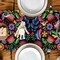 Floral Dia De Los Muertos Serape Fiesta Mexican Table Runner, Mexico Day of The Dead Kitchen Dining Table Decoration for Home Party Decor 13x72 Inch